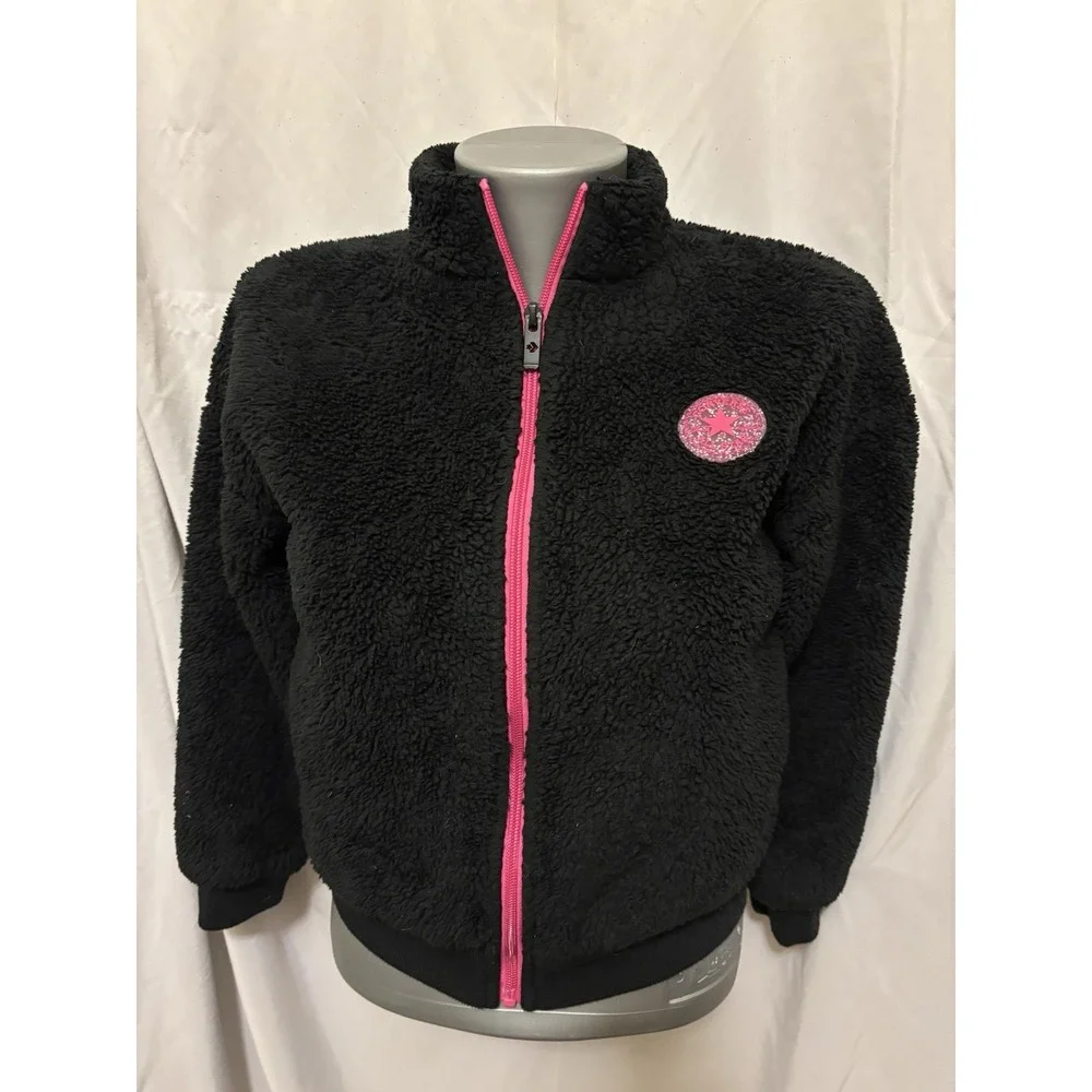 Converse Youth Sherpa Full Zip Jacket Medium